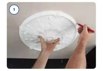 Fixing Ceiling Roses 1