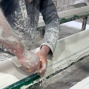 Being camera ready and on your scraping a-game is part of the profession here at Allplasta! 

Cleaning after casting is essential to de-moulding perfect cornice every time - providing you with quality plaster products.

#allplasta #silvercornices #tdplastering #scraping #cornice #plastering #satisfying #trending #craftsmanship #handmade #interiordecor #plasterwork