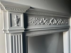 Handcrafted AFS6 Federation fire surround featuring egg and darts, flutes & urn and chain designs.

#allplasta #firesurround #plaster #federation #egganddart #fluted #urnandchain #fireplacedecor #fireplacedesign #handmade